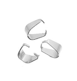 LASPERAL 100PCs Stainless Steel Silver Colour Pinch Bail Clasps Fit Pendant Charms DIY Jewellery Accessories 66x49mm6819799