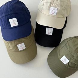 Ball Caps Japanese Quick-drying Patch Label Baseball Hat Spring And Summer Breathable Thin Sunshade Casual Men Women Sports Cap