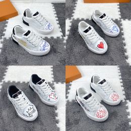 Children Casual Boys girl Non-slip sneakers Printing Fashion Skateboarding kids Shoes brand designer children shoes