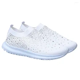 Casual Shoes Rhinestone Sneakers Hard-wearing Durable Sports Lightweight For Women Breathable Water Proof