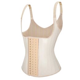 Waist Tummy Shaper Latex waist vest tight fitting corset body shape 25 steel bone shape Colombian girl abdominal weight loss suit Q240430