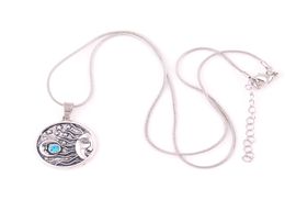 New Arrival Moon Stars Celestial Pendant Antique Silver Astrology Universe Link Chain Necklace Jewelry1688236