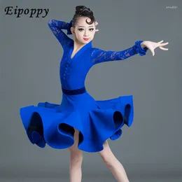 Stage Wear Latin Dance Standard Professional Performance Costume Female Children's Dancing Clothes Exercise Clothing