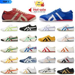 Designer shoes Tiger Mexico 66 Sneakers Onitsukass Casual Shoes Low Mens Womens Black White Silver Blue Yellow Beige Red Latex Combination Insole OG Sports Trainers