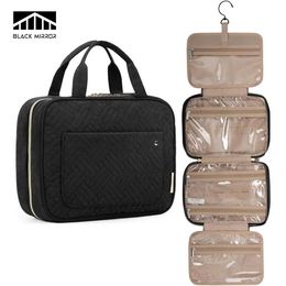 Cosmetic Organiser Toiletry Bag Travel Bag With Hanging Hook Water Resistant Makeup Cosmetic Bag Accessories Travel Organiser Container Storage Bag Y240503