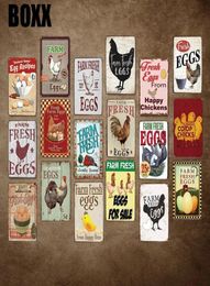 FARM FRESH EGGS FOR Art Retro Plaque Metal Tin Signs Cafe Bar Pub Signboard Wall Decor Vintage Nostalgia Plates8956048