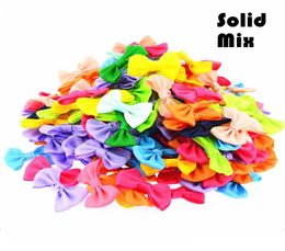 180pcs Lot Mini Small Pringting Ribbon Bow Pet Bowknot Craft Only Bow No Clips Diy Wedding Decor Hair Accessories Pb0014301327