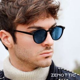 ZENOTTIC Retro Polarised Sunglasses 2023 2024 Men Women Vintage Small Round Frame Sun Glasses Polaroid Lens UV400 Goggles Shades