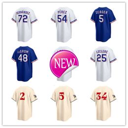 Texas Custom Rangers Baseball Jerseys Nolan Ryan 48 Jacob deGrom 53 Adolis Garcia 6 Josh Jung 5 Corey Seager 2 Marcus Semien