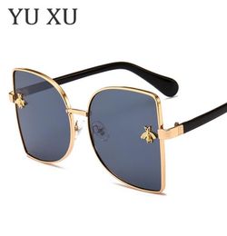 Yu Xu New Fashion Small Bee DFrame Sunglasses Women Sun Glasses Brand Designer Vintage Eyewears Men Full Frame Bee Sunglasses H729306312