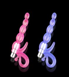 Vibrating Anal Beads Waterproof Safe Silicone G Spot Anal Butt Plug Adult Toy Anal Plug Masturbation Adult Sex Products Vibrator6409638