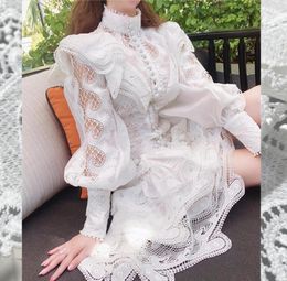 French court dress annual meeting holiday super fairy new style elegant Retro Lace Skirt Long Style5555432