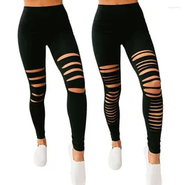 Women's Leggings Soft For Women - High Waisted Cutout Ripped Buttery Tummy Control No See Through Workout Yoga Pants Sexy Girl