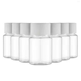 Storage Bottles Travel Empty Refillable Size Plastic Small Vials Screw Lid Containers For Powder