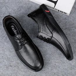 Casual Shoes High End Brand Men's Genuine Leather Outdoor Commuting Oxford Daily Low Top Free Delivery