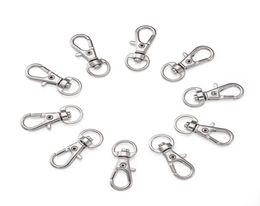 100pcs Alloy Swivel Lanyard Snap Hook Lobster Claw Clasps Jewelry Making Bag Keychain DIY Accessories6126007