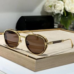 Sunglasses Men Personalized Trend Outdoor Driving Business Travel Neyn Gold Titanium Frame Eyewear UV400 Luxury Fashion Glasses