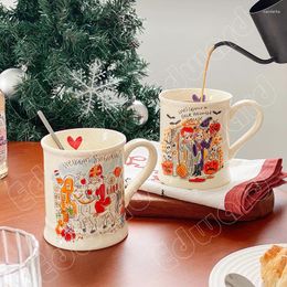 Mugs Christmas Mug Ceramic Water Cup European Style Milk Cups Household Decoration Halloween Coffee Classic Ceramics Crafts