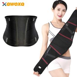 Waist Tummy Shaper Unisex sports back support bracket waist trimmer lower waist support with abdominal adhesive to shape the back Q240430
