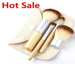 Makeup Brushes Make up Brushes 4pcs Professional Cosmetic Brush Kit Thin Fiber Batt Sack Bag Package Eyeshadow Foundation Shade To7692332