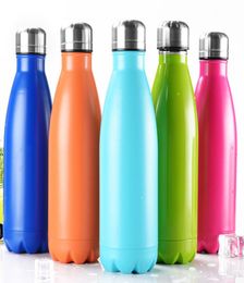 Cola Shaped Water bottle Insulated Double Wall Vacuum Heathsafety BPA Stainless Steel Highluminance Thermos Bottles 500ML W4623618