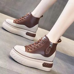 Casual Shoes Womens Sneakers Autumn Fashion Round Toe Lace Up Flat Women Outdoor Soft Sole Female Walking Zapatos De Mujer