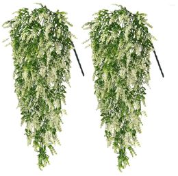 Decorative Flowers Artificial Babies Breath Fake Ivy Vine Hanging Plants For Wedding Garden Home Widdow Pot Decoration