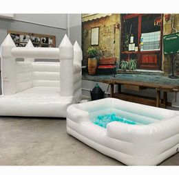 Free ship Inflatable bouncy castle wedding bounce house with Kids Ball Pit Baby Balls Pool Foam Swimming Pools for Birthday Party Activities Games