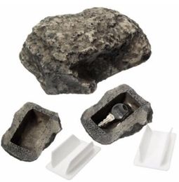 Key Box Rock Hide In Stone Security Safe Storage Secret Box Outdoor Garden Organiser Fake Rock Holder8488587