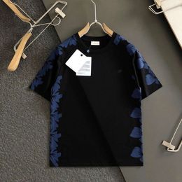 Summer versatile short 24 same trendy casual set printed T-shirt for men and women half sleeved top loose round neck