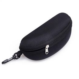 Eyewear Cases Cover Sunglasses Women Glasses Box With Zipper Eyeglass Cases For Men 10PCS all black color8670170