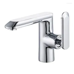 Bathroom Sink Faucets Directly Factory Sanitary Brass Single Lever Wash Basin Faucet Set