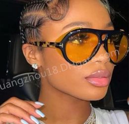 Women039s Designer Sunglasses Oversized Shades 90s Retro Black Yellow Pilot Sun Glasses for Lady UV400 Beach Eyewear4833340
