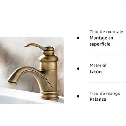 Bathroom Sink Faucets Copper Antique Durable For Long Time Brass Faucet Corrosion-resistant Basin Tap