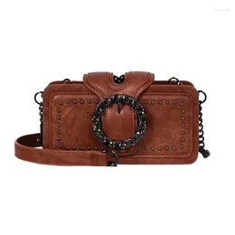 Shoulder Bags Fashionable Small Bag Retro Chain Square Korean Style Single Crossbody