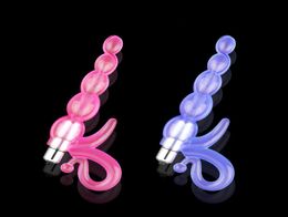 Vibrating Anal Beads Waterproof Safe Silicone G Spot Anal Butt Plug Adult Toy Anal Plug Masturbation Adult Sex Products Vibrator1144420