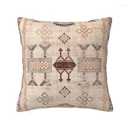 Pillow Moroccan Traditional Carpet Arwtork Cover Velvet Antique Bohemian For Sofa Car Square Pillowcase Decoration