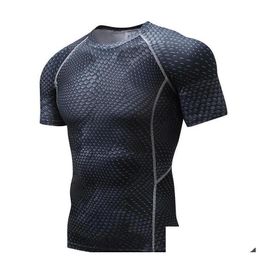 Wetsuits Drysuits Sports Outdoors Dragon Short-Sleeved Tights Mens Slim T-Shirt Tight Clothes Drop Delivery Water Scuba Snorkelling Ot9Bz