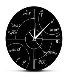 Wall Clocks 1Piece Advanced Math Irrational Numbers Round Clock Science Mathematical Watches Personality Home Decorative2556199