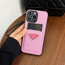 Fashion Designer Phone Cases for iPhone 15 15pro 15promax 14 14pro 14plus 13 13pro 13promax 12 12pro max 11 xsmax xr x Leather Card Holder Luxury Cellphone Cover Case