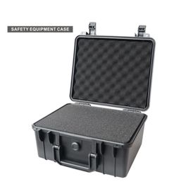 280x240x130mm Safety Equipment Case Tool Box Impact Resistant Safety Case Suitcase Toolbox File Box Camera Case with Precut Foam2452936