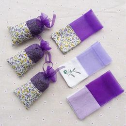 Gift Wrap 10pcs Floral Printing Lavender Bags Empty Fragrance Pouch Sachets Bag