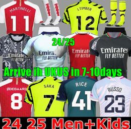 23 24 25 SMITH ROWE SAKA soccer jersey Fans Player MARTINELLI 2024 2025 football shirt Men Kids kit uniforms ODEGAARD NKETIAH G.JESUS ZINCHENKO SALIBA RICE HAVERTZ 33