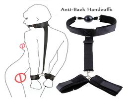 Open Mouth Gag Ball Harness Restraints Erotic Games With Handcuffs Slave Fetish BDSM Bondage Adult Game Sex Toys For Couples6568063