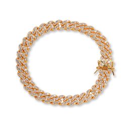 Wide cuban Foot chain Jewelry Ankle Bracelet For Women silver Cuban Link Chain cz Anklet Bracelet for beach styles jewelry1303786
