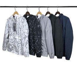 Designer giacca da uomo Stone Spring Autumn Coat windrunner Fashion Jackets Isola Sport Sports Fasher Casual Zipper Coats Man 8249836