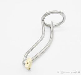 Male stainless steel CB device with urethral catheterization penis penis lock Alternative irritating M10 sex toys A6784146489