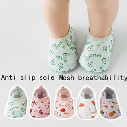 Kids Socks 1 pair Non-slip Baby Girls Fruit Floor Socks - Ideal for First Walking Infant/Toddler Kids Y240504