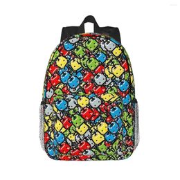 Backpack Junimos All Over Print Backpacks Boys Girls Bookbag Cartoon Students School Bags Travel Rucksack Shoulder Bag Large Capacity