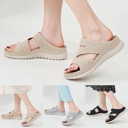 Slippers Flip Flops Women'S Sports And Leisure Sandals Hollow Thick Bottom Zapatos Mujer